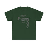 ΩThe End All Of Common Ground - DNA Connected T-Shirt — "Nothing Is Foreign" Illustrated In Gray