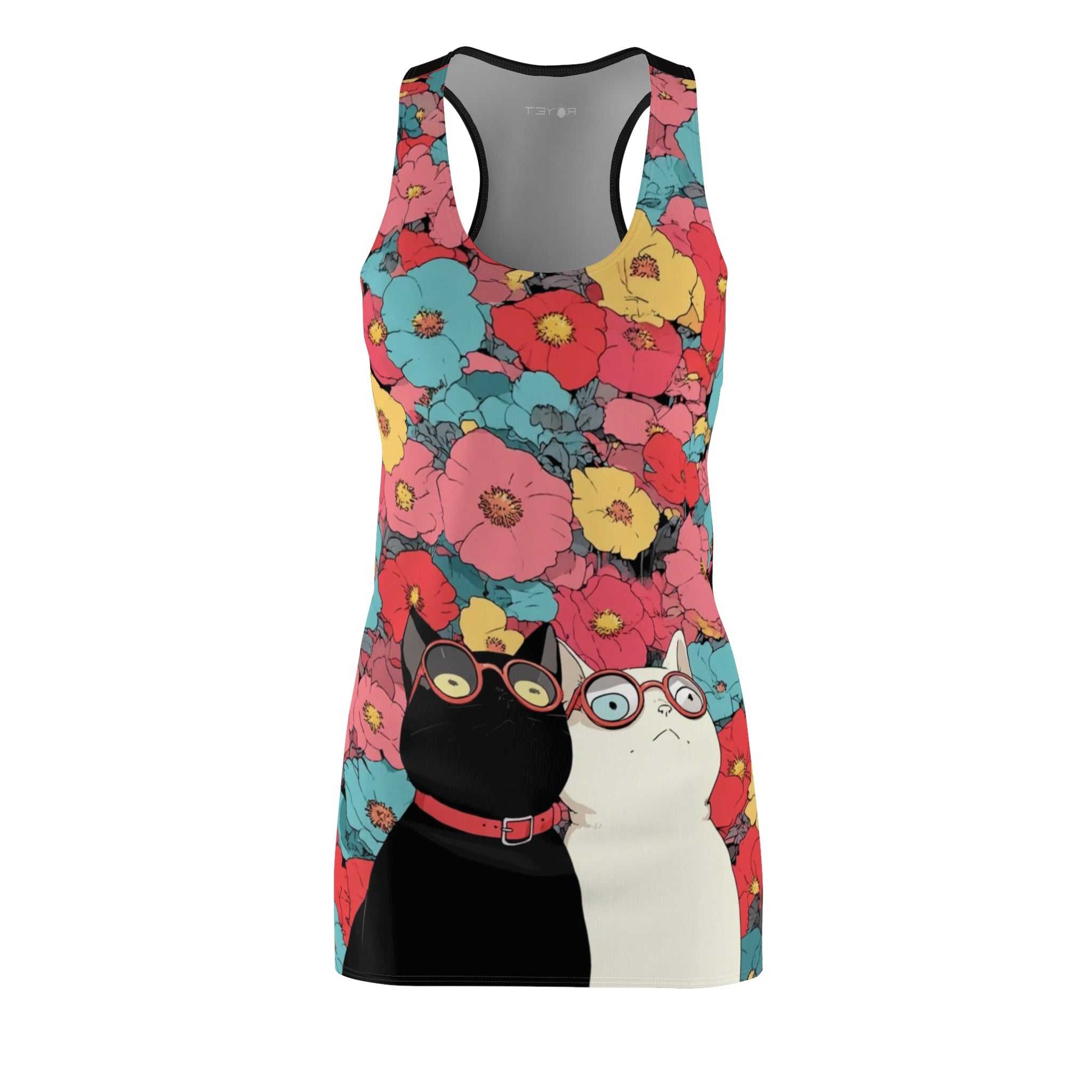 Begonia Besties Women's Cut & Sew Racerback Dress (AOP)