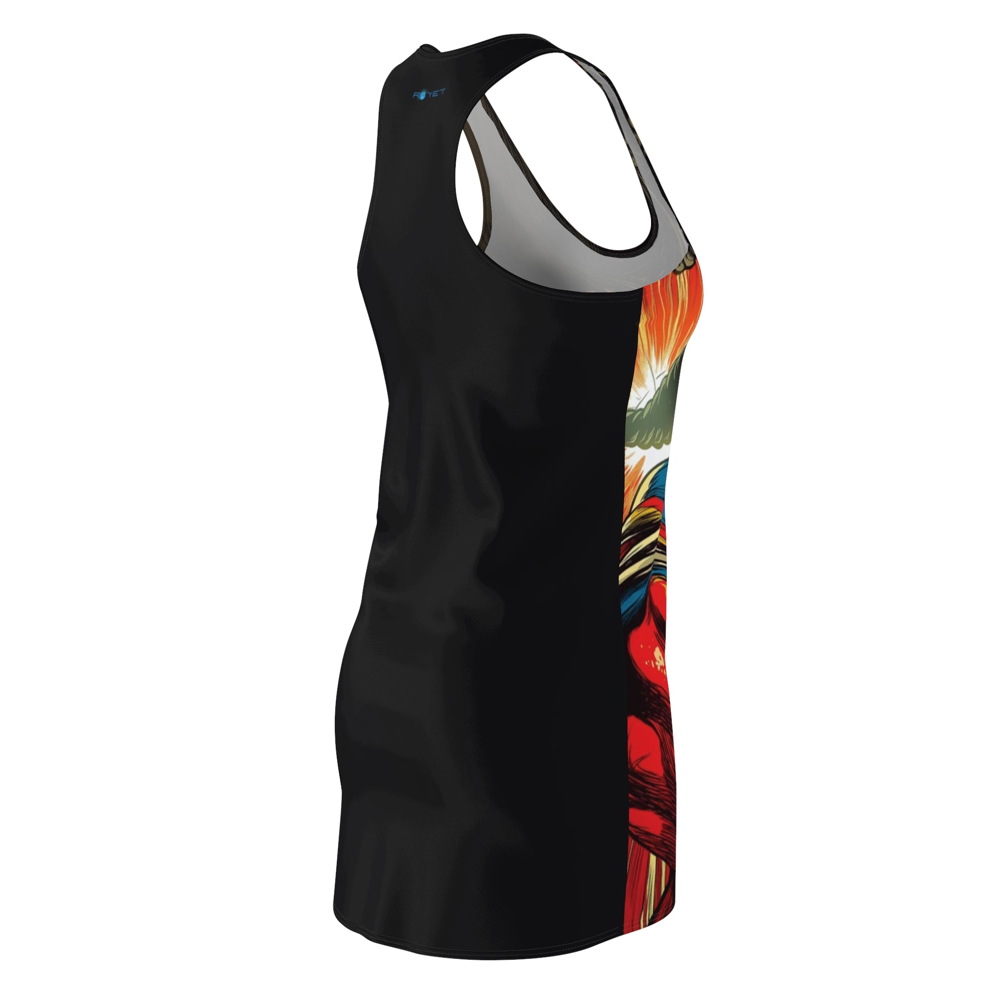 Super Amazing Aaliyah Women's Cut & Sew Racerback Dress (AOP)