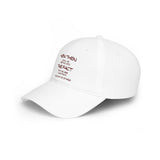 "How Then Shall We Settle Into the Fact that we are made of star stuff." Embroidered Baseball Cap