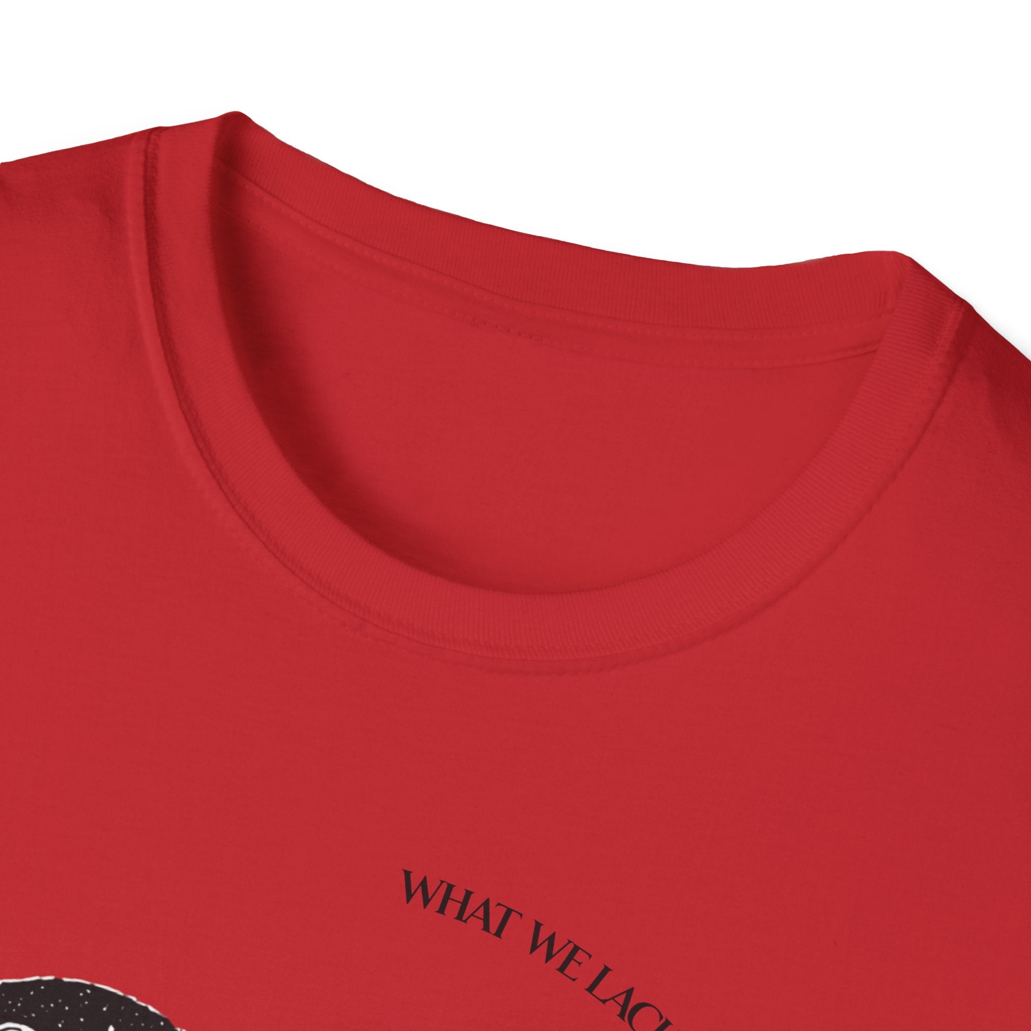 The Very Real Cosmic Connection — Heart Nebula Graphic Tee with Black Text