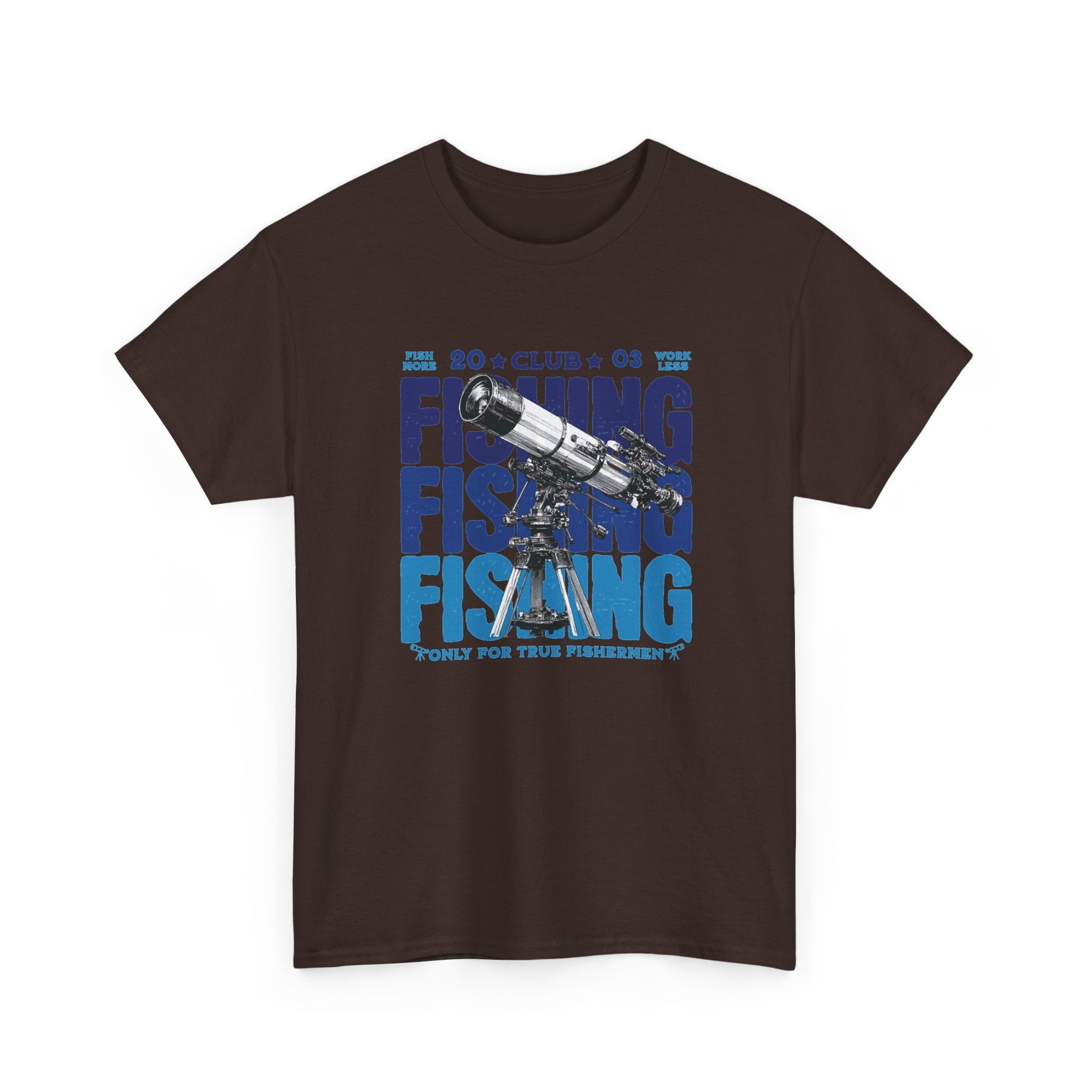 Fishing for Stars T-Shirt — Amateur Astronomer Telescope Tee
