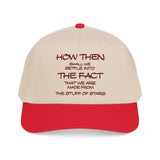 "How Then Shall We Settle Into the Fact that we are made of star stuff." Embroidered Baseball Cap