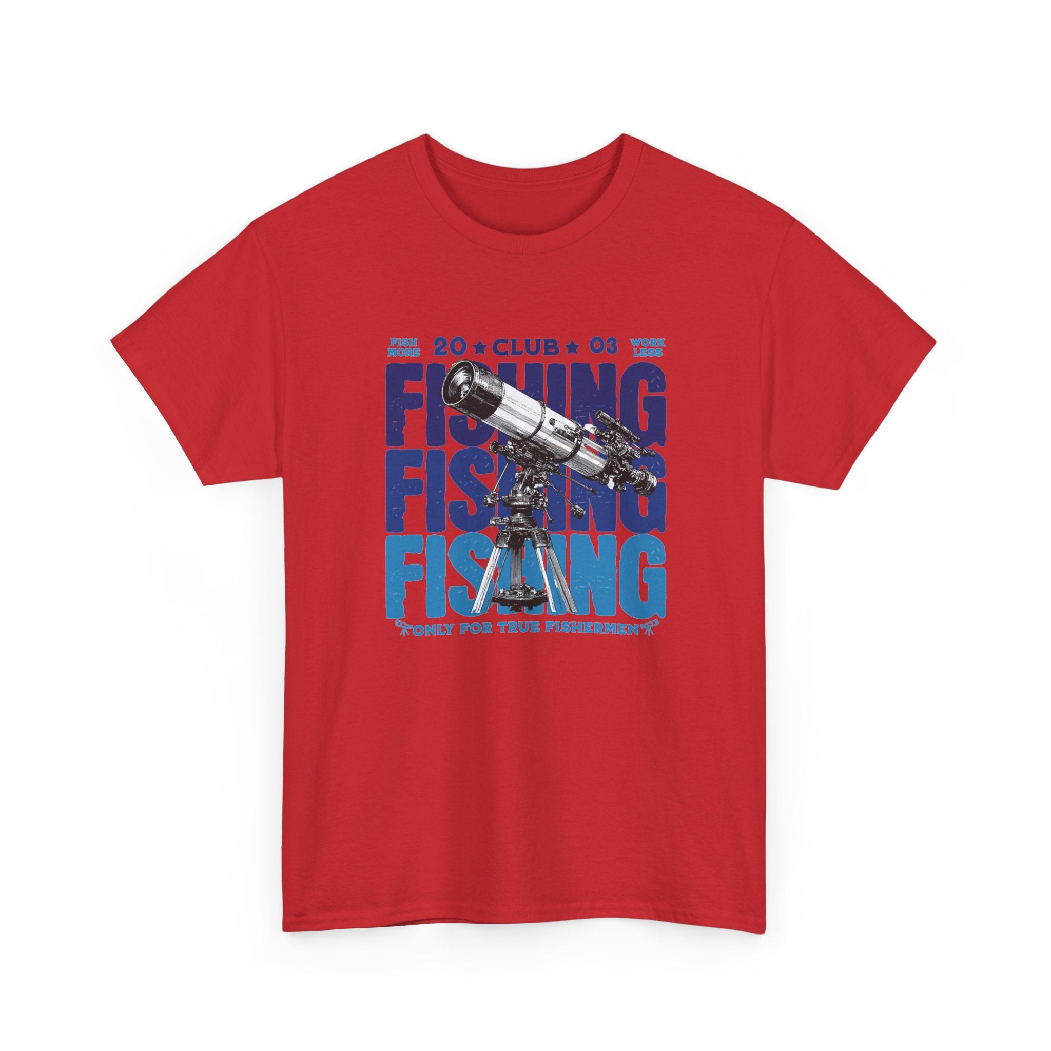 Fishing for Stars T-Shirt — Amateur Astronomer Telescope Tee