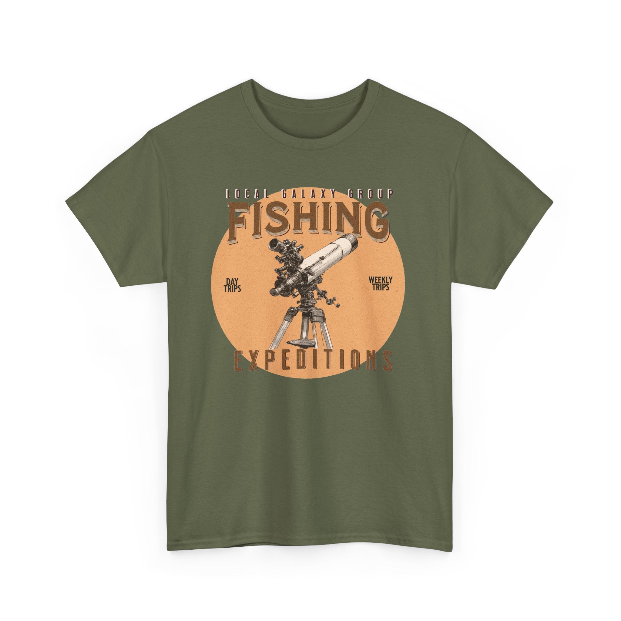 Fishing for Stars T-Shirt — Amateur Astronomer Telescope Tee