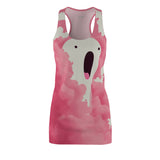 Blow Pink Blow True Dru  Women's Cut & Sew Racerback Dress (AOP)