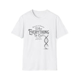 ΩThe End All Of Common Ground - DNA Connected T-Shirt — "Nothing Is Foreign" Illustrated In Gray