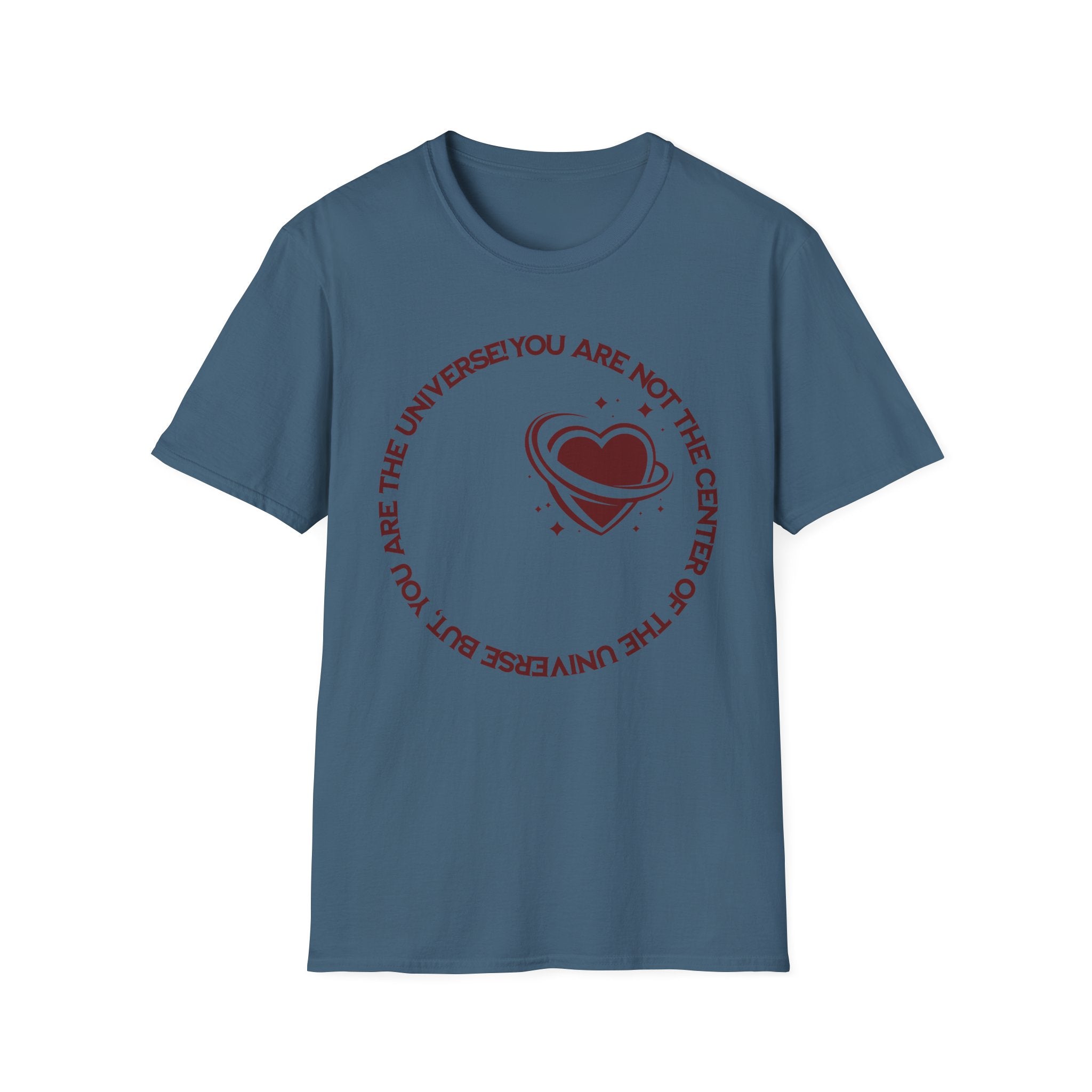 "You Are Not the Center of the Universe, But You Are The Universe" Retro Heart Graphic Tee