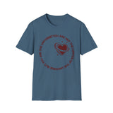 "You Are Not the Center of the Universe, But You Are The Universe" Retro Heart Graphic Tee