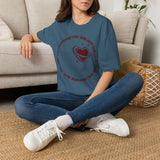 "You Are Not the Center of the Universe, But You Are The Universe" Retro Heart Graphic Tee