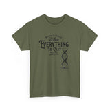 ΩThe End All Of Common Ground - DNA Connected T-Shirt — "Nothing Is Foreign" Illustrated In Black
