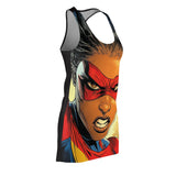 Super Brazen Bri Women's Cut & Sew Racerback Dress (AOP)