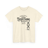 ΩThe End All Of Common Ground - DNA Connected T-Shirt — "Nothing Is Foreign" Illustrated In Black