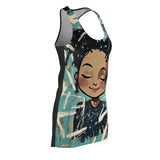 Facing Calmness Women's Cut & Sew Racerback Dress (AOP)