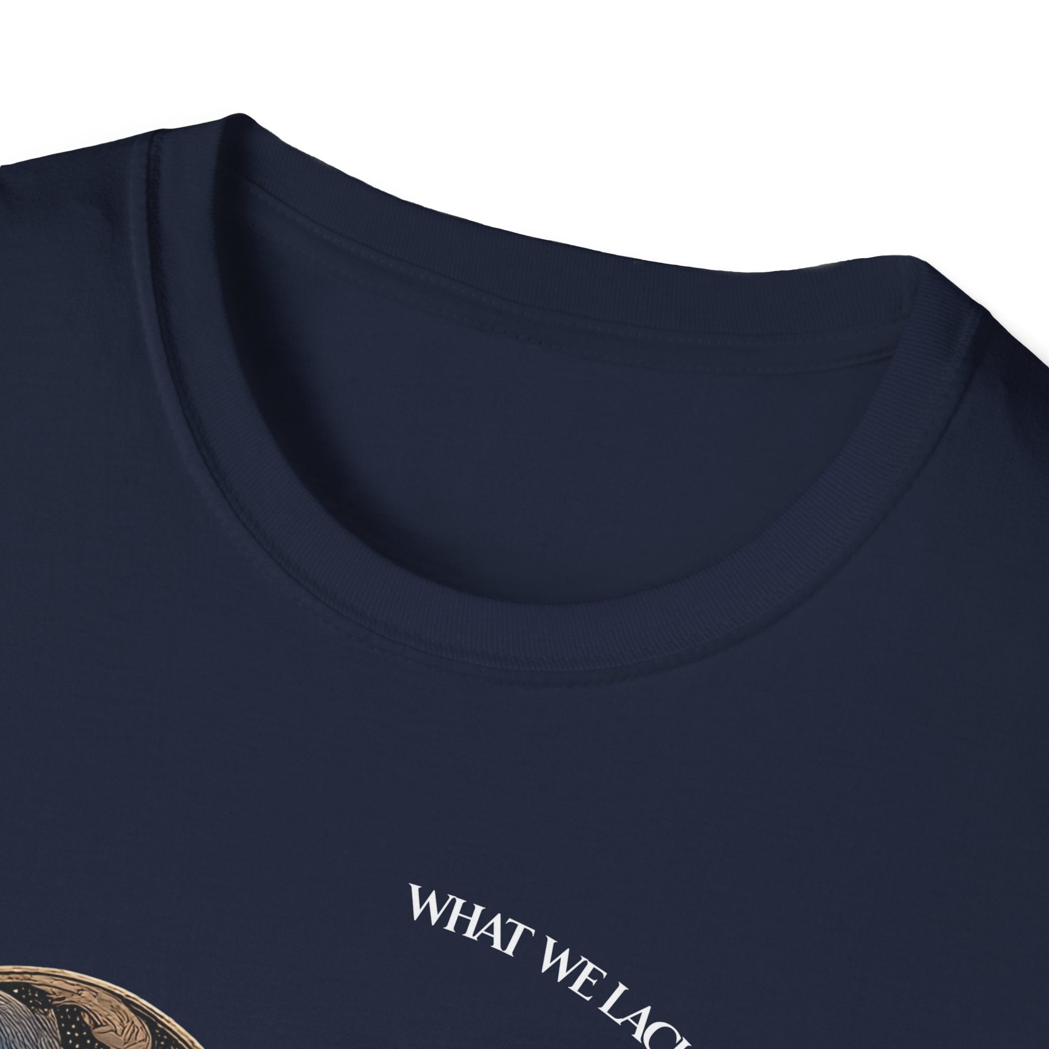 The Very Real Cosmic Connection — Heart Nebula Graphic Tee with White Text
