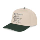 "How Then Shall We Settle Into the Fact that we are made of star stuff." Embroidered Baseball Cap