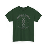 ΩThe End All Of Common Ground - DNA Connected T-Shirt — "Nothing Is Foreign" Illustrated In Gray