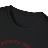 "You Are Not the Center of the Universe, But You Are The Universe" Retro Heart Graphic Tee