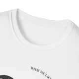 The Very Real Cosmic Connection — Heart Nebula Graphic Tee with Black Text