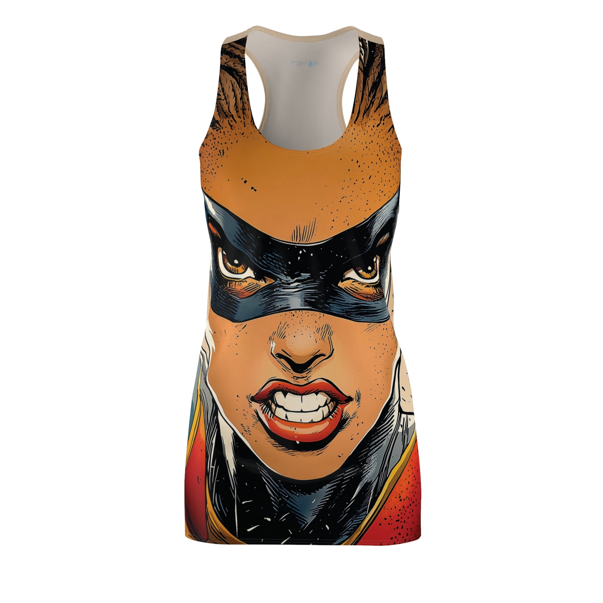 Super Juggernaut Janyce Women's Cut & Sew Racerback Dress (AOP)