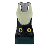 Come On Over To My Place Women's Cut & Sew Racerback Dress (AOP)