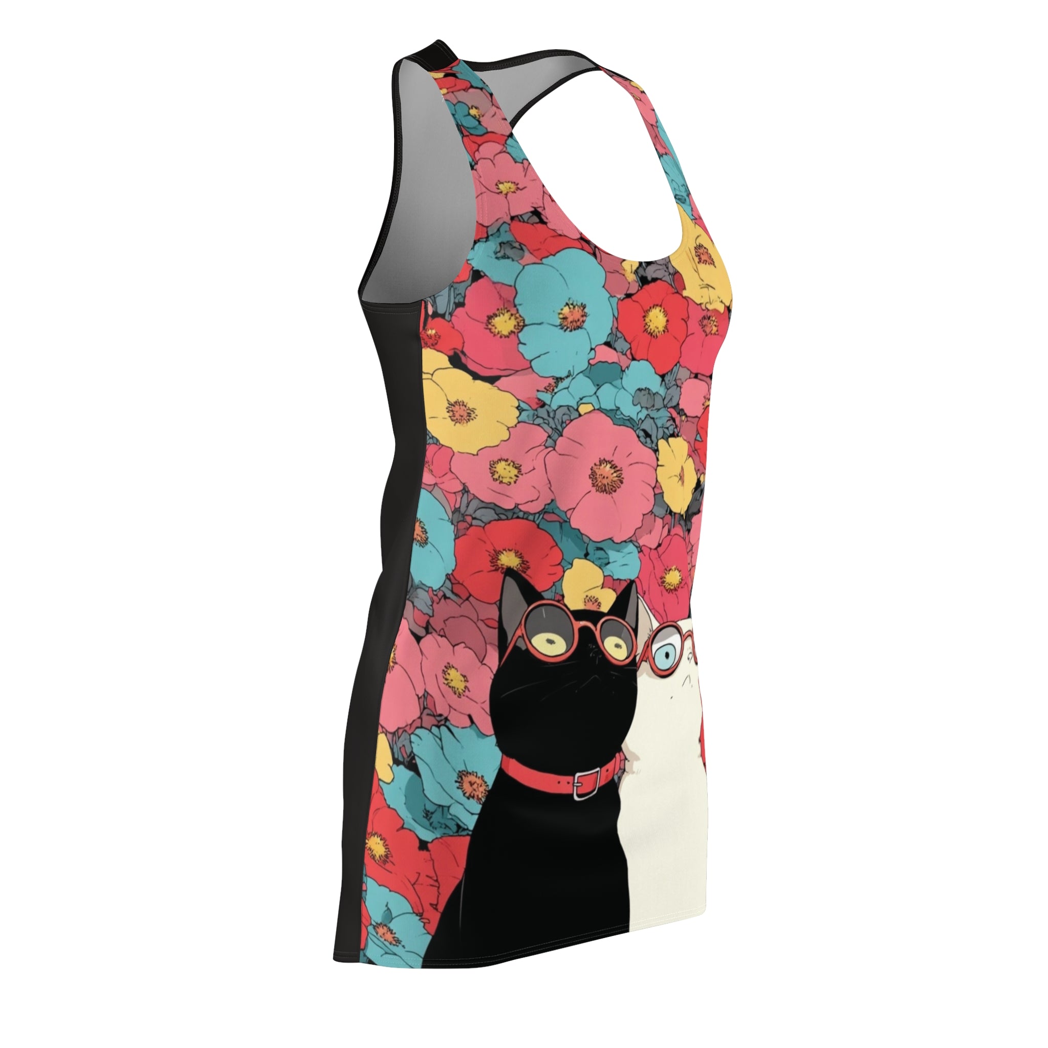 Begonia Besties Women's Cut & Sew Racerback Dress (AOP)