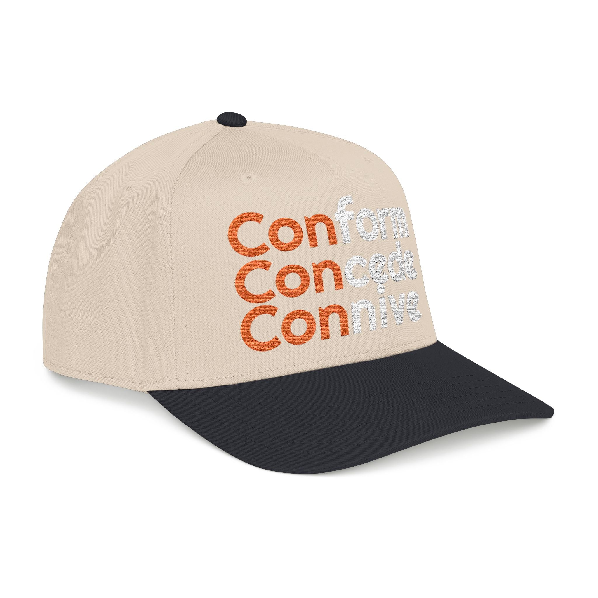 For Those Who Always Knew What It Was "Conform Concede Connive" Baseball Cap — Embroidered Cap