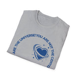 "You Are Not the Center of the Universe, But You Are The Universe" Retro Heart Graphic Tee