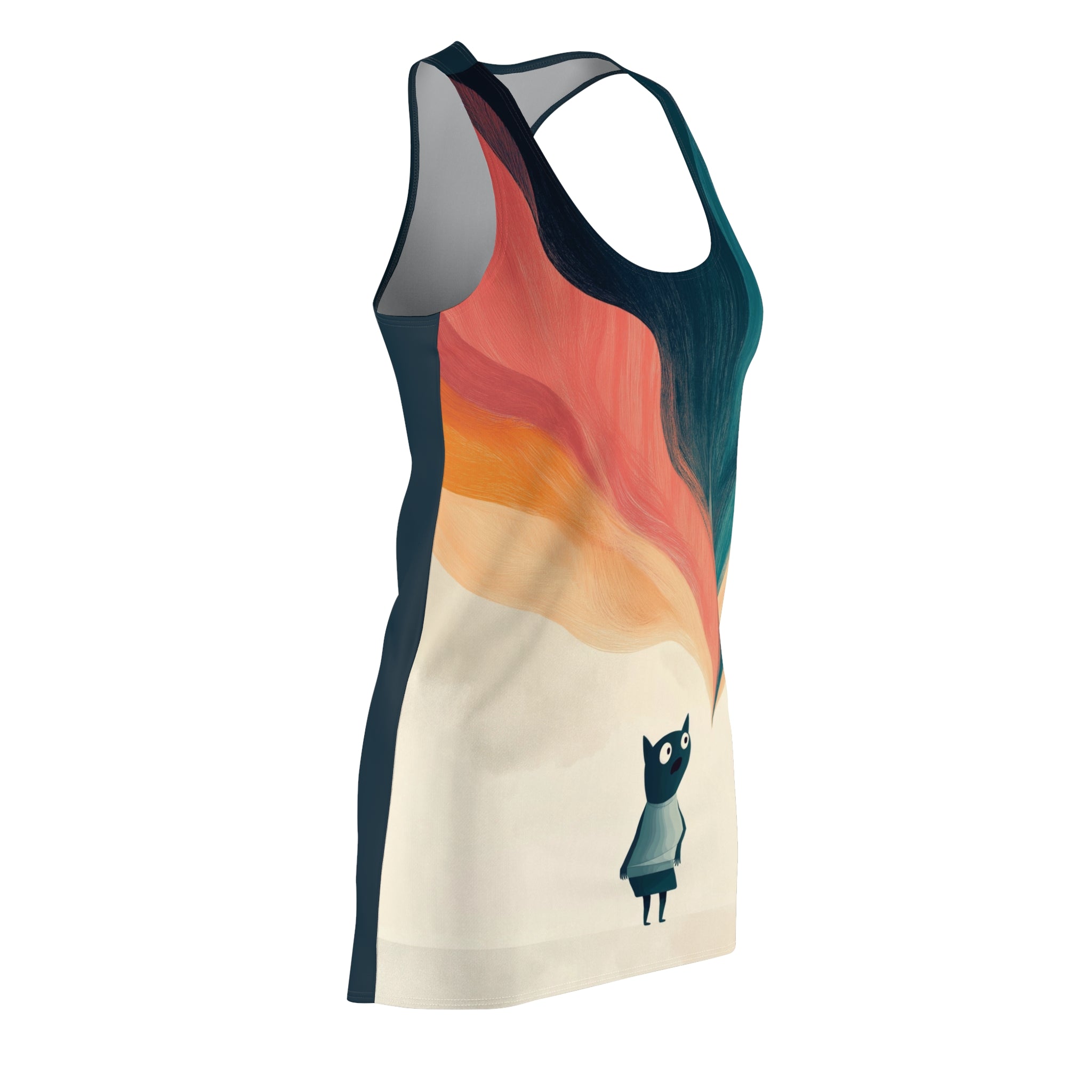 The Wonder Of Me Women's Cut & Sew Racerback Dress (AOP)