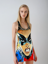 Super Remarkable Rylee Women's Cut & Sew Racerback Dress (AOP)