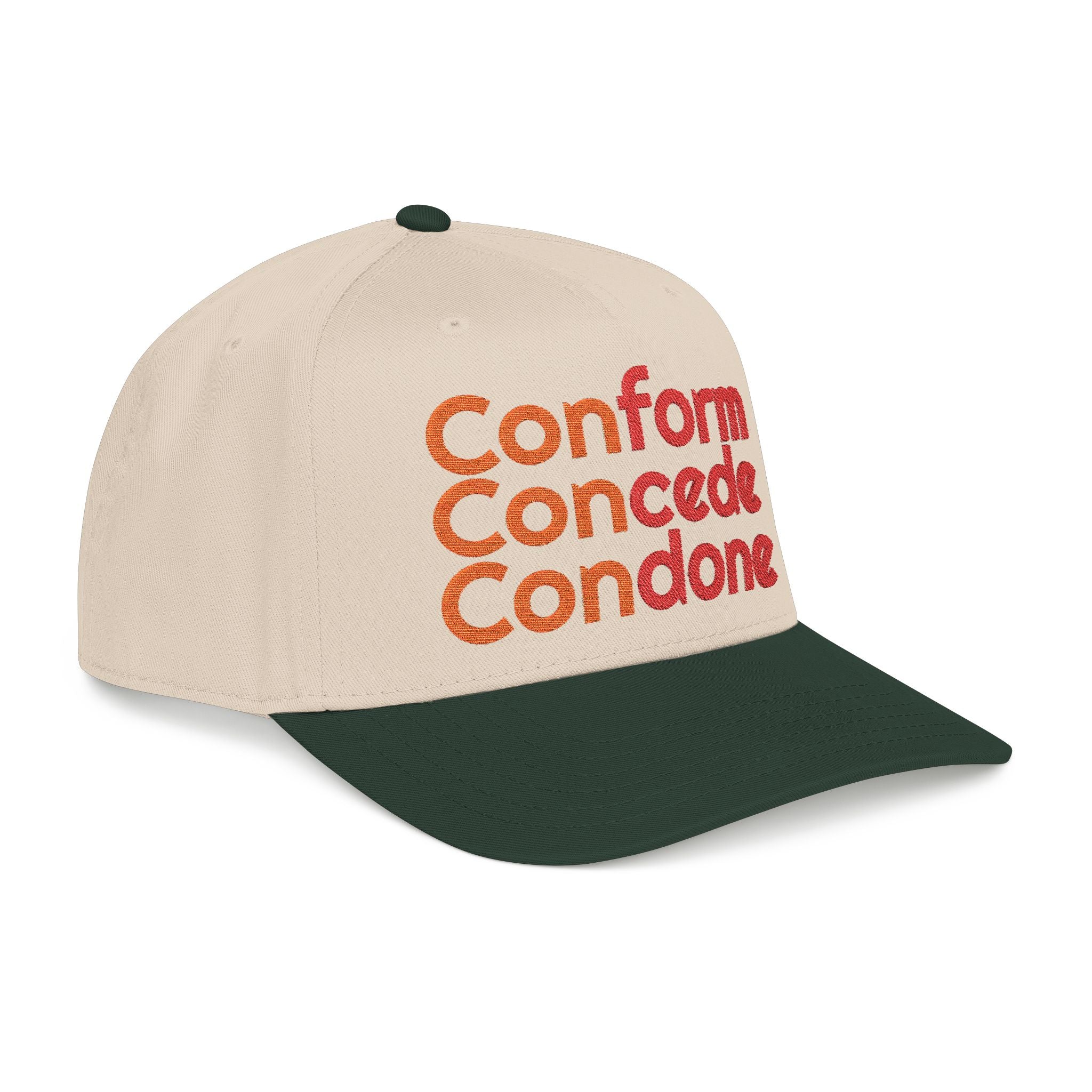 For Those Who Always Knew What It Was "Conform Concede Connive" Baseball Cap — Embroidered Cap