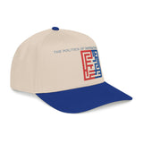 "The Politics Of Distraction" Maze - Mid Profile Baseball Cap — Red & Blue Labyrinth Design