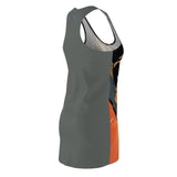 Super Mercury Mei Comet Women's Cut & Sew Racerback Dress (AOP)