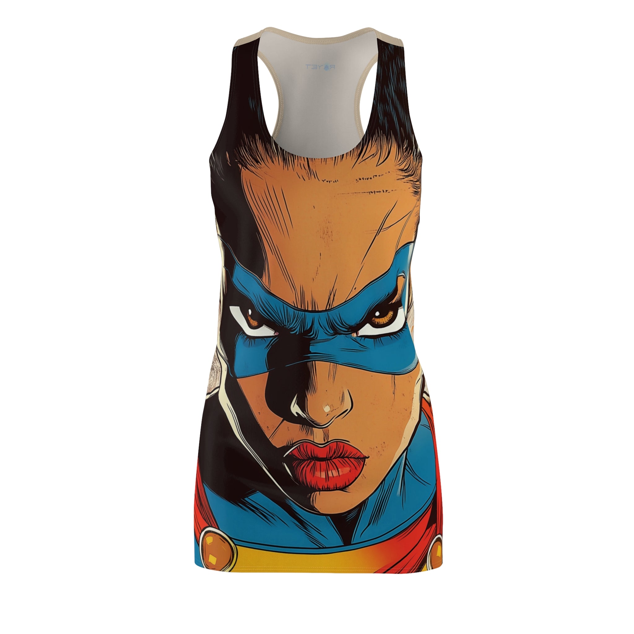 Super Menace Makayla Women's Cut & Sew Racerback Dress (AOP)