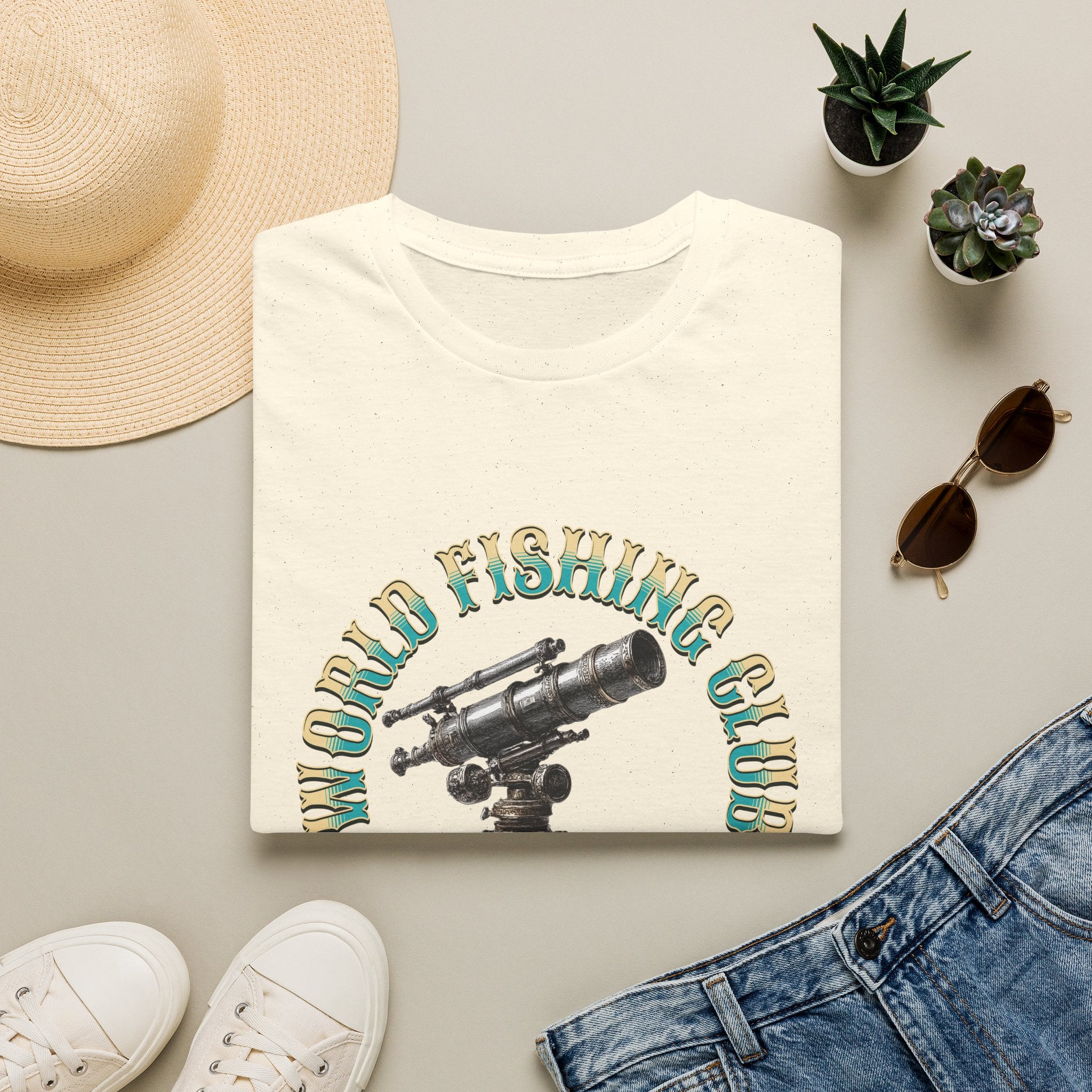 Fishing Club Graphic T-Shirt — Vintage Angler Design ("Fishing" Text)