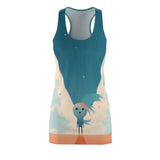 Here To Slay Tae Women's Cut & Sew Racerback Dress (AOP}