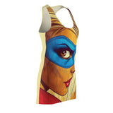 Super Perplexing Pearl Women's Cut & Sew Racerback Dress (AOP)