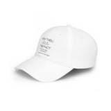 "How Then Shall We Settle Into the Fact that we are made of star stuff." Embroidered Baseball Cap