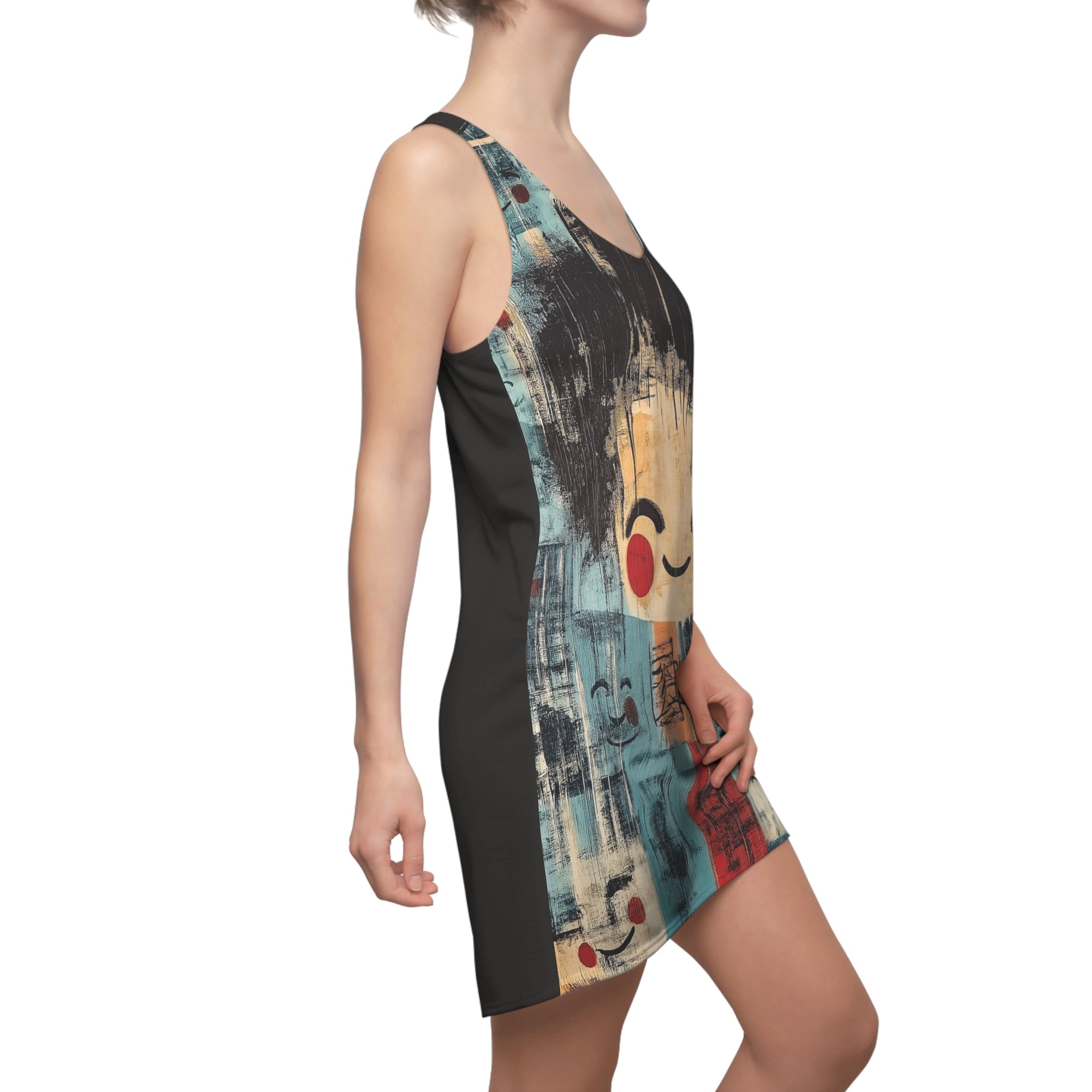 Facing Fear Women's Cut & Sew Racerback Dress (AOP)