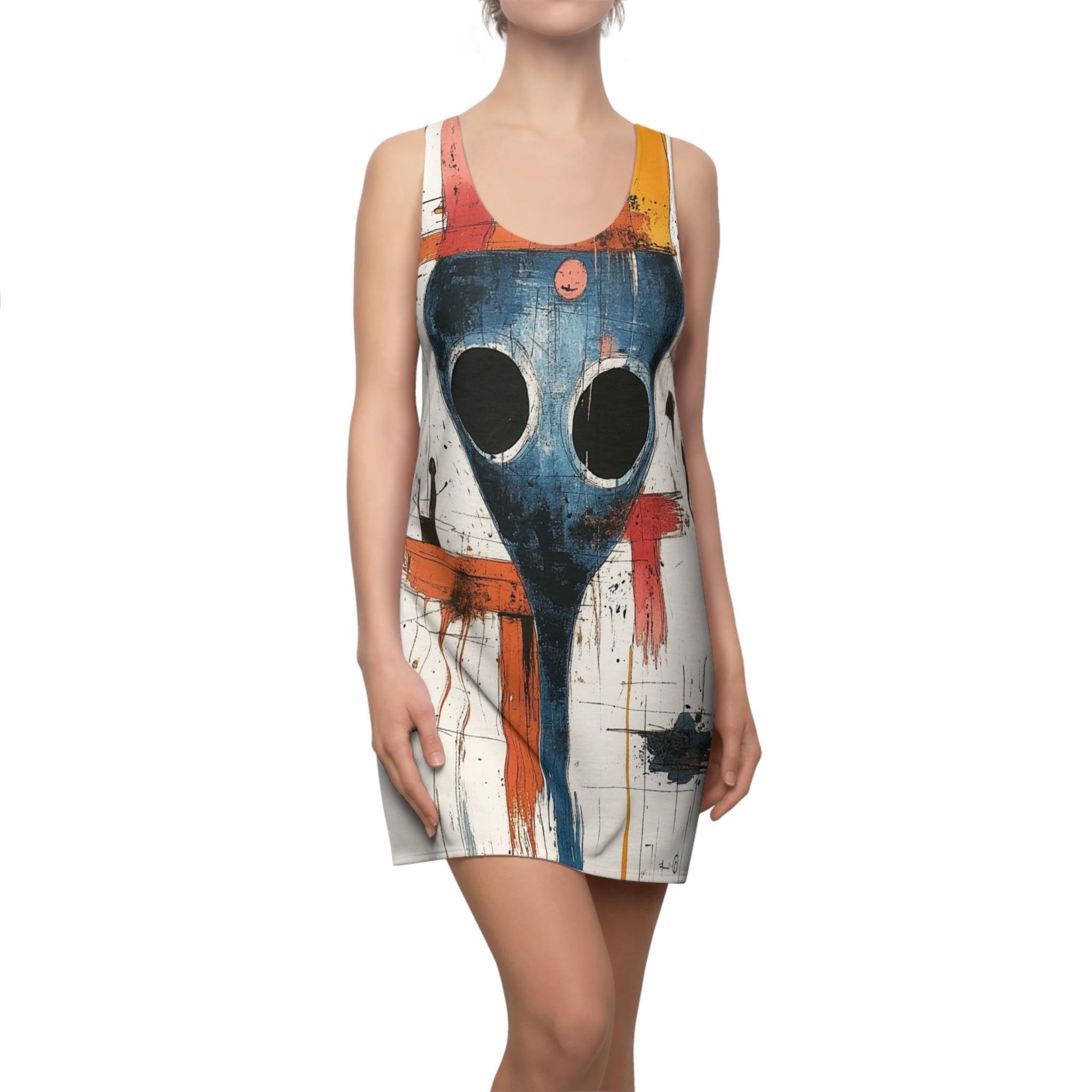 Triangulate Nate Women's Cut & Sew Racerback Dress (AOP)