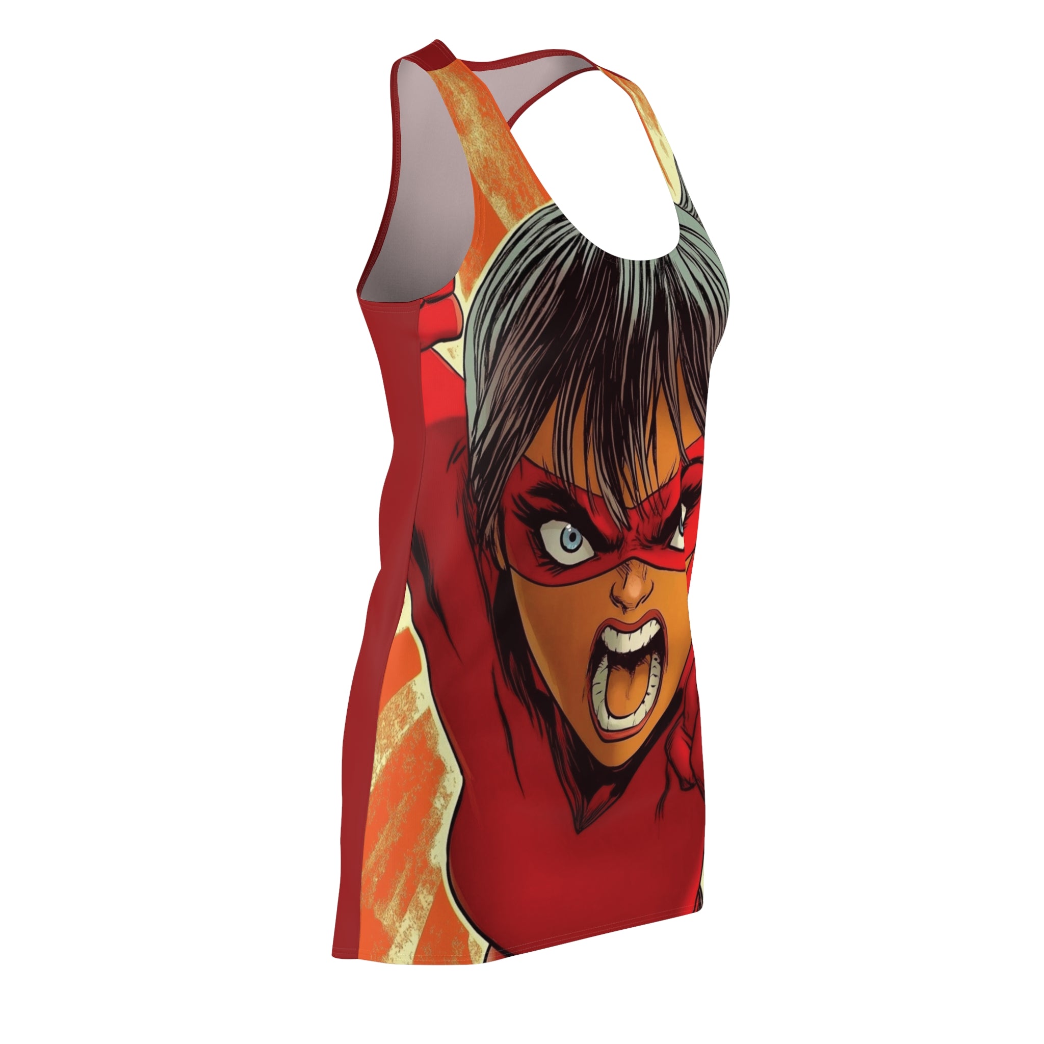 Super Scottie Women's Cut & Sew Racerback Dress (AOP)