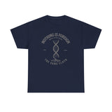 ΩThe End All Of Common Ground - DNA Connected T-Shirt — "Nothing Is Foreign" Illustrated In Gray