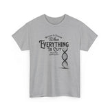 ΩThe End All Of Common Ground - DNA Connected T-Shirt — "Nothing Is Foreign" Illustrated In Black