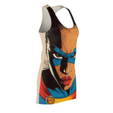 Super Menace Makayla Women's Cut & Sew Racerback Dress (AOP)