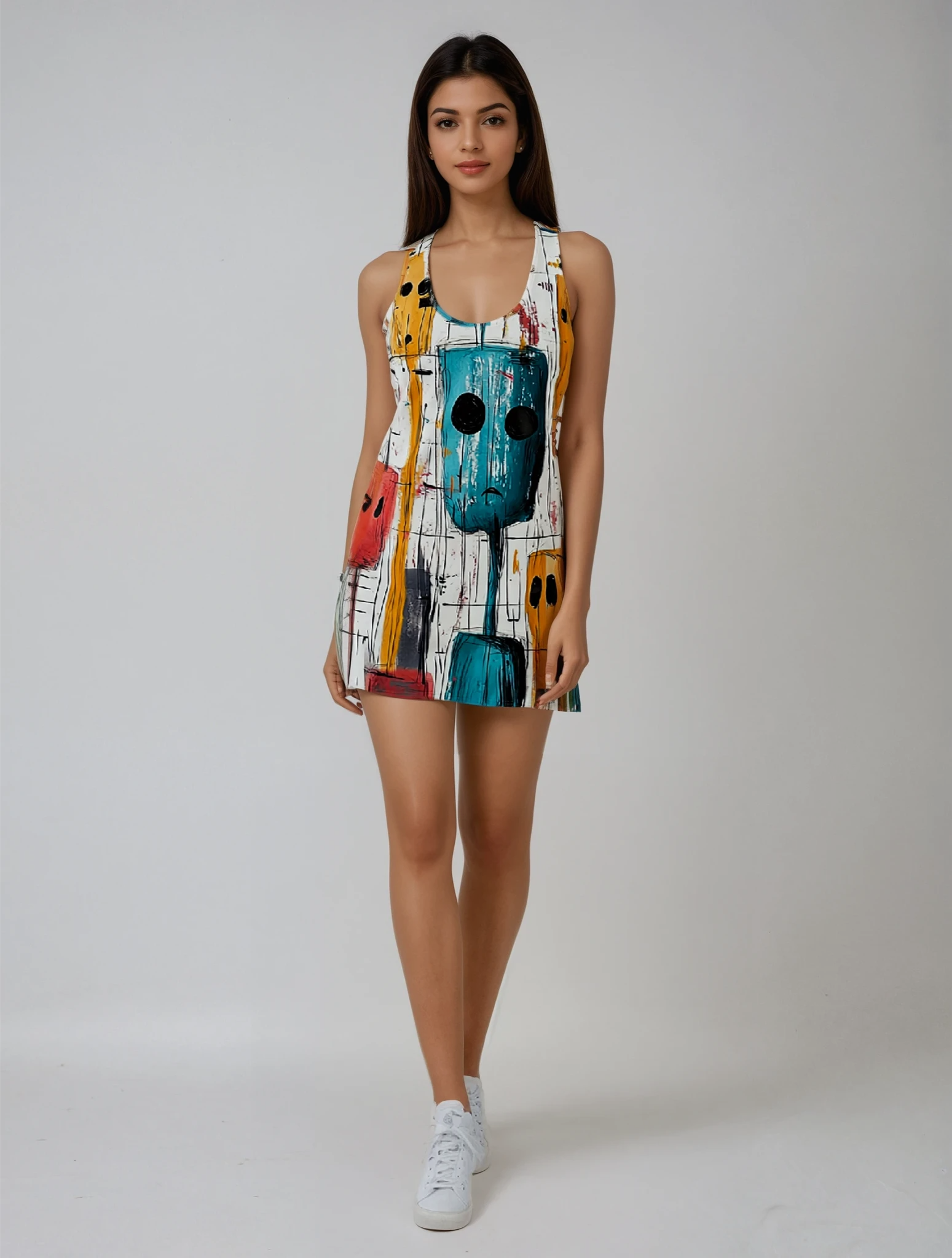 Flathead Flair Women's Cut & Sew Racerback Dress (AOP)