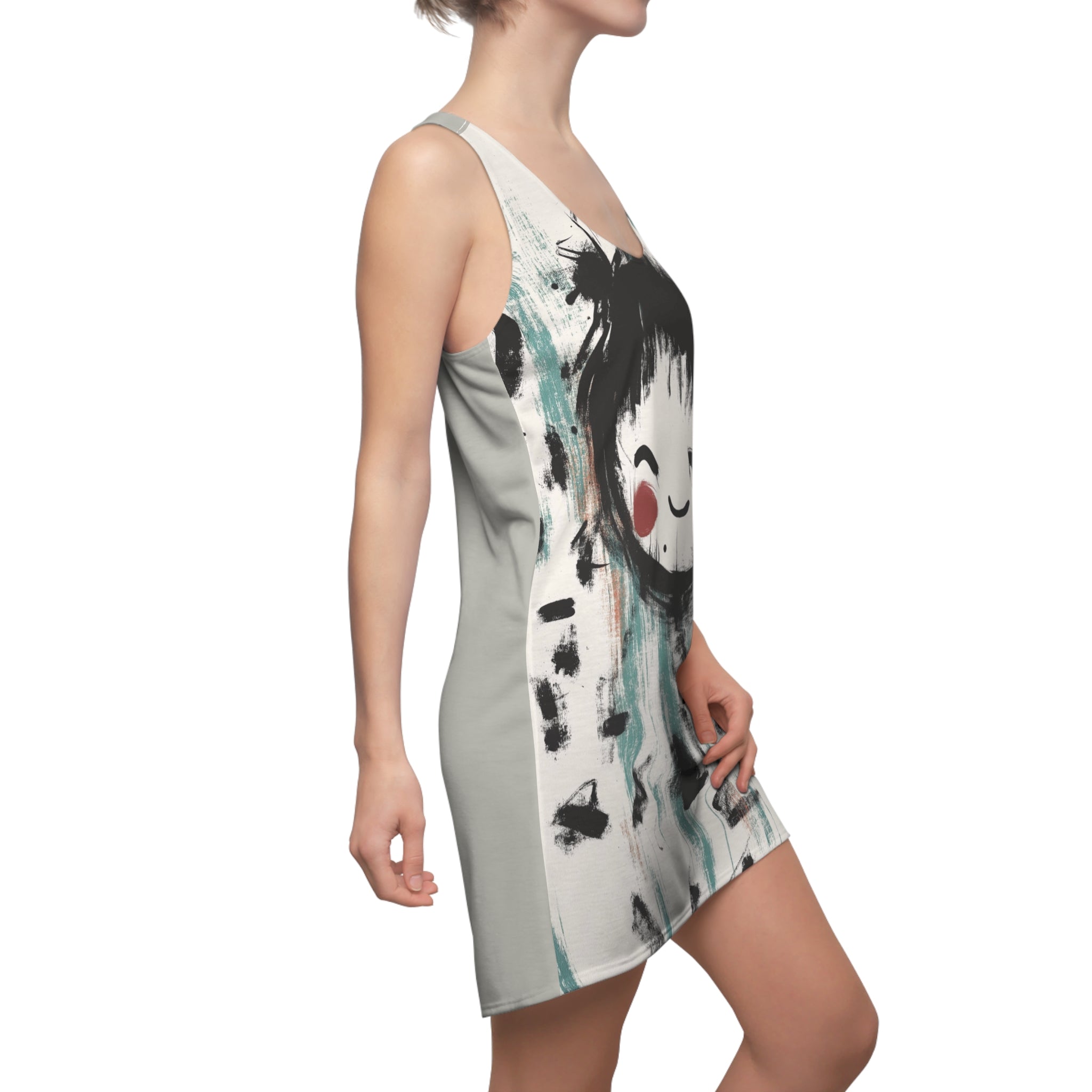Facing Surprise Women's Cut & Sew Racerback Dress (AOP)