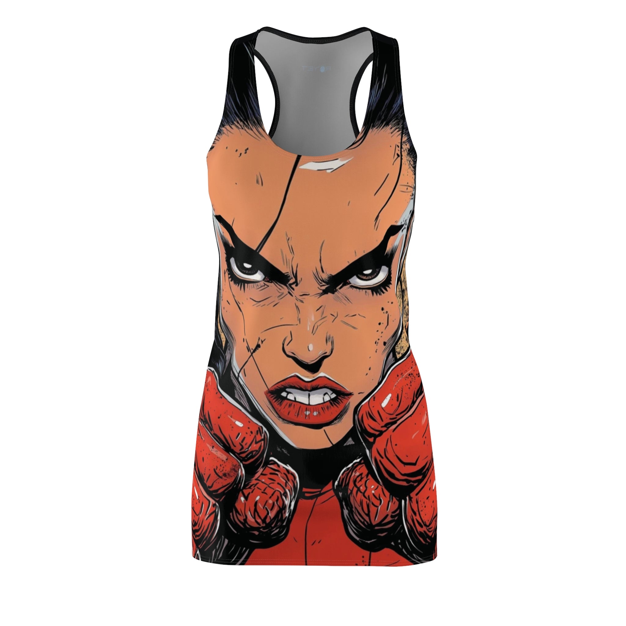 Super Nonnegotiable Nova Women's Cut & Sew Racerback Dress (AOP)