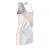Diamonds Stacked On Diamonds Women's Cut & Sew Racerback Dress (AOP)