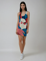 Facing A Joyful Noise Women's Cut & Sew Racerback Dress (AOP)