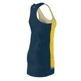 Yellow Plains Alien Women's Cut & Sew Racerback Dress (AOP)